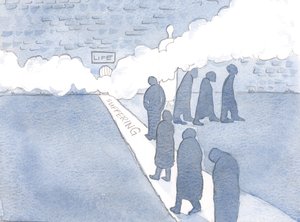 Malé dveře k životu najdeme pouze tehdy, když jdeme cestou utrpení., 2000 (bez papíru) od Elizabeth Wang