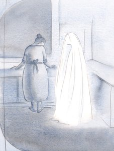 Když jsem potřeboval udělat své povinnosti a umýt nádobí, zůstala se mnou po mém boku, 2000 (bez papíru na papíře) od Elizabeth Wang