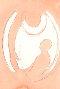 Kdykoli činíme pokání ze svých hříchů, Bůh Otec nás objímá rychlým hnutím odpuštění, 2001 (bez papíru) od Elizabeth Wang