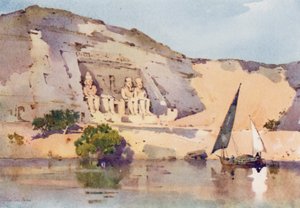 Abu Simbel (barevné lito) od Ella Du Cane