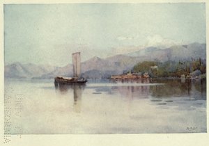 Bellagio, Lago di Como, Ilustrace z „Italských jezer“ od Richarda Bagota
