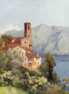 Castagnola, jezero Lugano (barva litho)