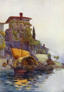 Rybářské lodě (barevné lito) od Ella Du Cane