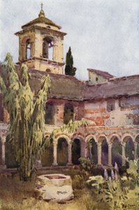 Klášter Piona, jezero Como (barva litho)