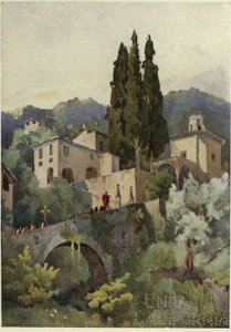 La Madonna della Pace, jezero Como, ilustrace z 
