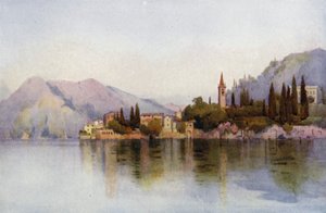 Varenna, jezero Como (barva litho)