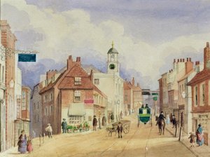 Croydon High Street, cca 1850-55 od Ellen Keen