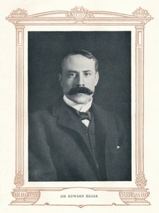 Sir Edward Elgar, 1895. od Elliott and Fry