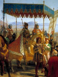 Vstup Karla VIII. (1470-1498) do Neapole od Eloi Firmin Feron
