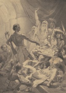 David hraje před Saulem od Emanuel Gottlieb Leutze