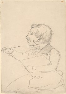 Kreslení Eastmana Johnsona od Emanuel Gottlieb Leutze