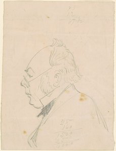 Profil muže od Emanuel Gottlieb Leutze