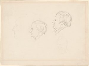 Studie mužů od Emanuel Gottlieb Leutze