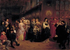 Námluvy Anny Boleynové, 1846.