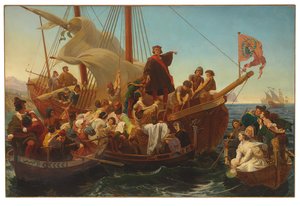 Odjezd Kolumba z Palosu v roce 1492, 1855