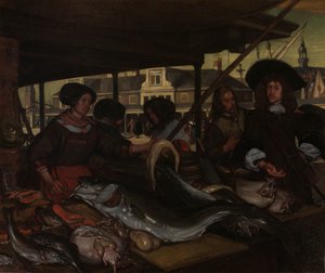 Nieuwe Vismarkt (Nový rybí trh) v Amsterdamu