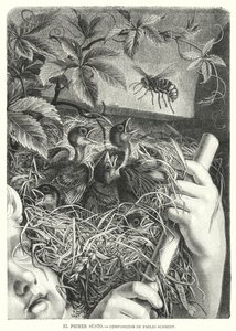 První zděšení (litho) od Emil (after) Schmidt