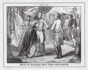 Odjezd arcivévodkyně Marie Luisy Rakouské do Francie od Emil Eugen Sachsse