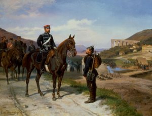 Setkání s pruským princem Friedrichem Karlem od Emil Hünten