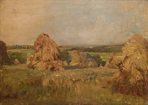 Erntemonat v Plankenbergu od Emil Jakob Schindler