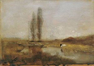 Moorland poblíž Lundenburgu od Emil Jakob Schindler