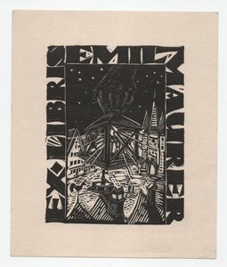 Ex Libris Emil Maurer (rytina) od Emil Maurer