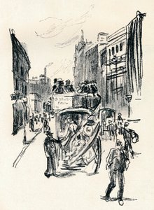 Z kresby křídou Emila Orlíka, c1900 od Emil Orlik