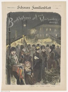 Rodina Buchholzů na Kerstmarkt Buchholzens na vánočním trhu (název na objektu) od Emil Ost