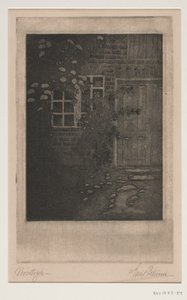 Stěna domu s květinami od Emil Petersen