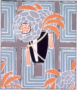 Květiny a listí, vydáno kolem roku 1925 (barevné lito) od Émile Allain Séguy
