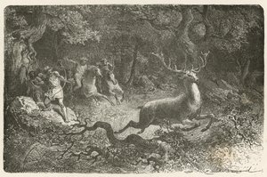 Lov v době bronzové od Emile Antoine Bayard