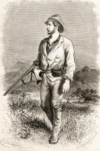 Sir Henry Morton Stanley, ilustrace z knihy "Svět v rukou", vyryl J. Robert, vydáno 1878. od Emile Antoine Bayard