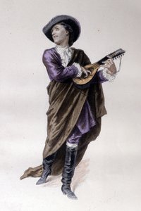 Hrabě z Almaviva, postava lazebníka sevillského de Beaumarchais (1732 - 1799) vytvořená v roce 1773. Ilustrace Emile Bayard.