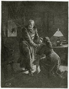 Noční útok na Place des Barricades - ilustrace z Depuis l’exil, 19. století (č. rytina) od Emile Antoine Bayard