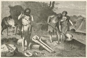 Formovací dílna v době bronzové od Emile Antoine Bayard