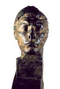 "Hlava Apolla". Bronzová socha od Antoine Bourdelle (1861-1929)