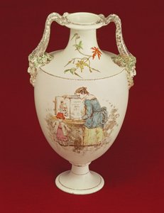 Váza Wedgwood, konec 19. století od Emile Aubert Lessore