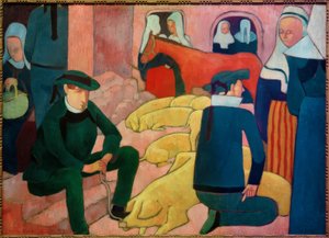 Prasečí trh od Emile Bernard