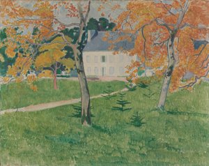 Dům mezi stromy- Pont-Aven od Emile Bernard