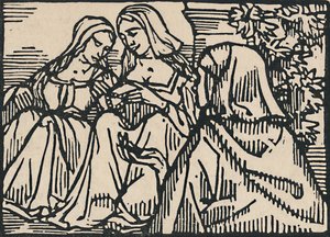 Ilustrace pro Villons Ballade Des Femmes De Paris, 1919 od Emile Bernard
