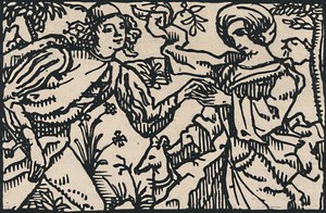 Ilustrace pro Villons Petit Testament, 1919 od Emile Bernard