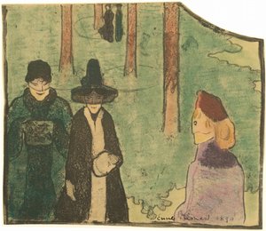V lesích od Emile Bernard