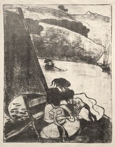 Les Bretonneries: Návrat z pouti od Emile Bernard