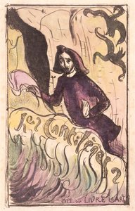 Les Cantilènes: Obálka (zinkograf s ručním kolorováním) od Emile Bernard