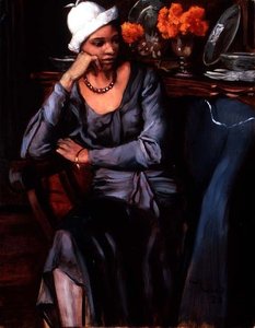 Negress s kloboukem Cloche (olej na plátně) od Emile Bernard