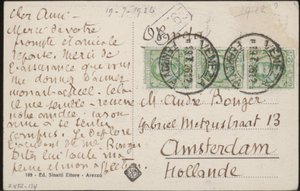 Pohlednice Andriesi Bongerovi od Emile Bernard