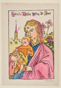 Svatá Marie, Matka Boží, s lilií od Emile Bernard