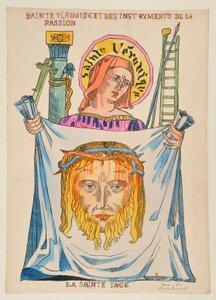 Svatá Veronika a nástroje umučení: Svatá tvář od Emile Bernard