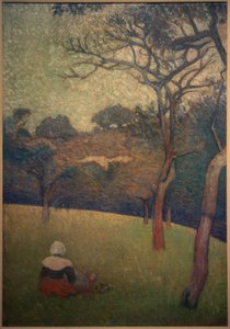 Sedící Bretonka od Emile Bernard