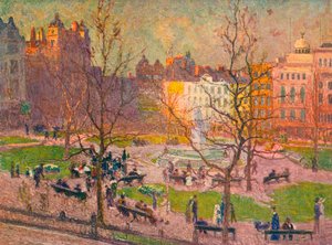 March Sunshine, Leicester Square, c1914 od Emile Claus